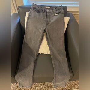 Levi wedgie straight grey jeans
